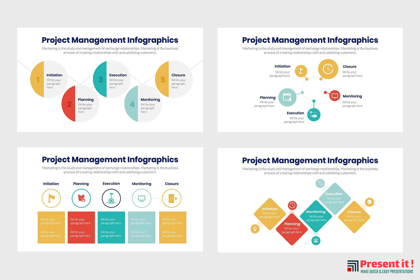 Project Management Infographics PPT