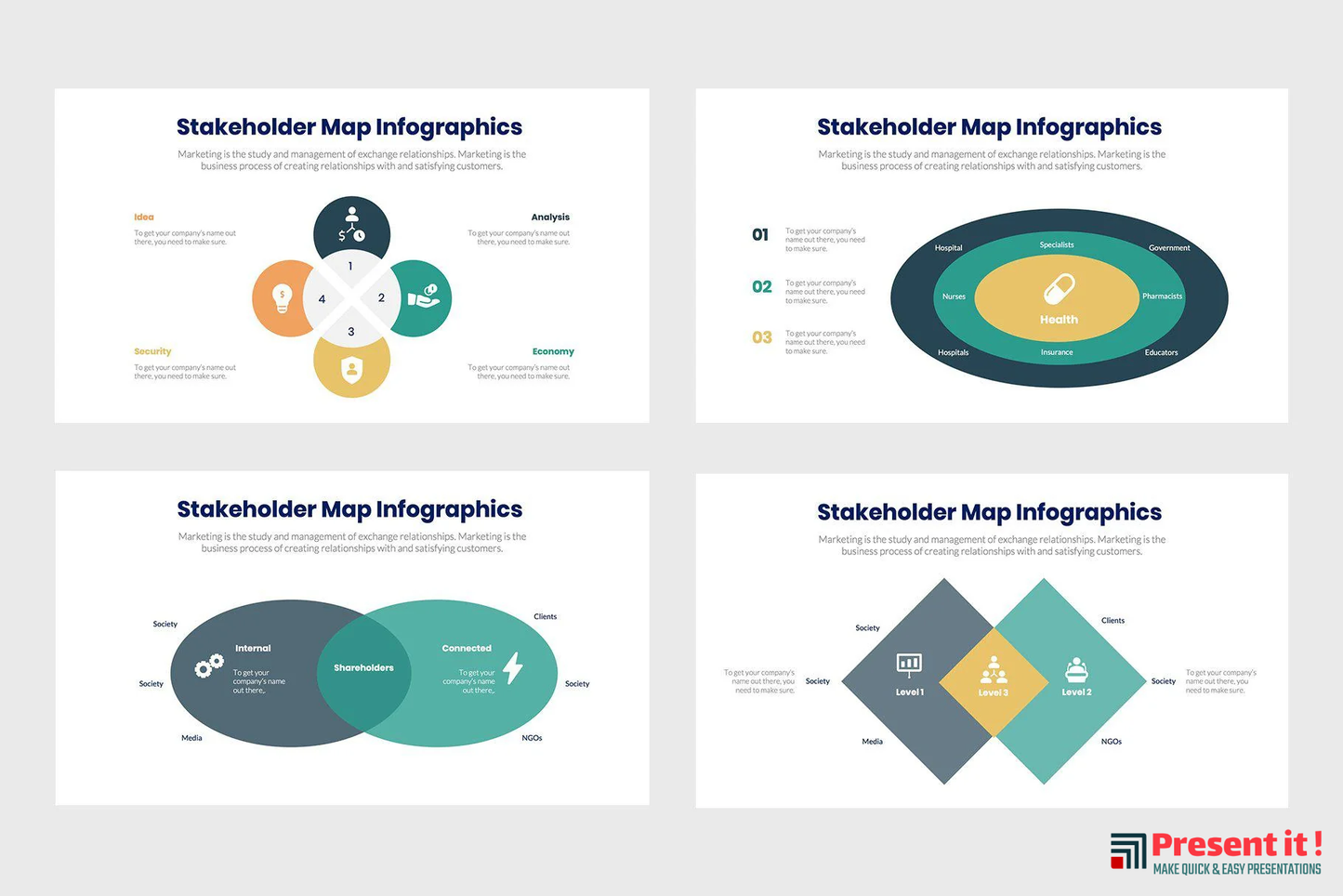 Stakeholder Map Infographics