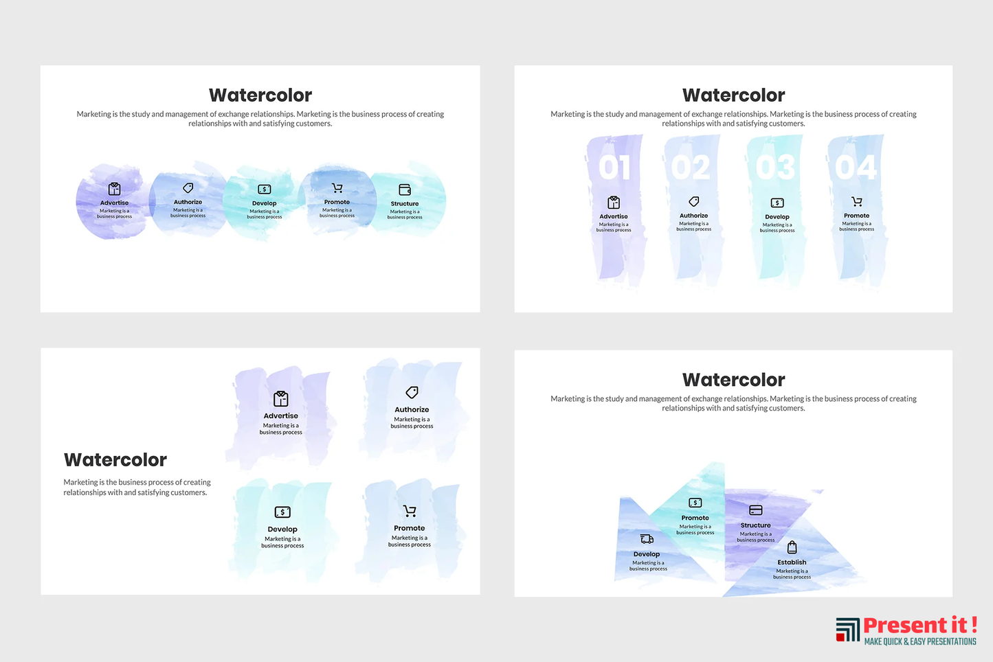 Watercolor Infographics