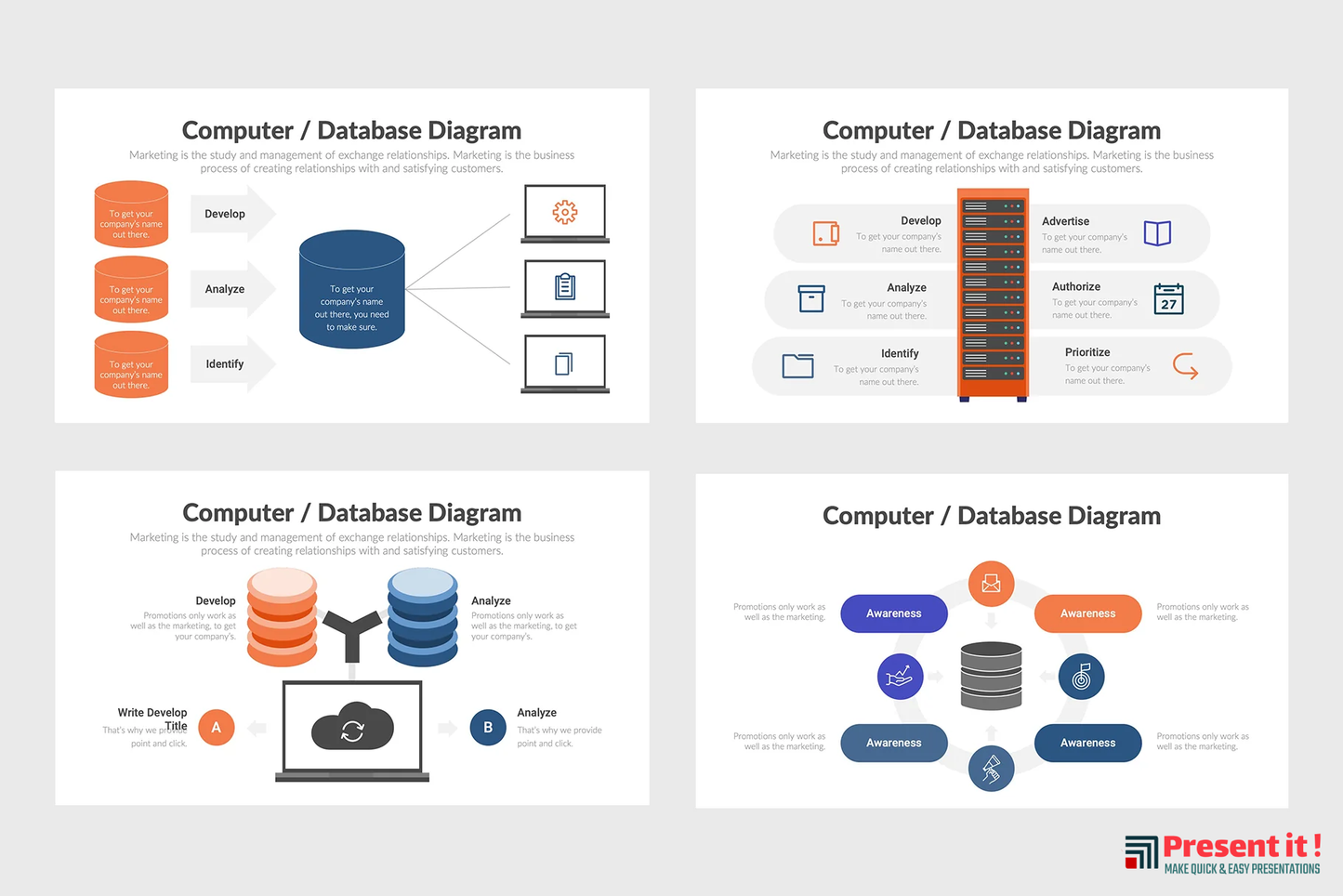 Computer and Database Infographics