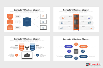 Computer and Database Infographics