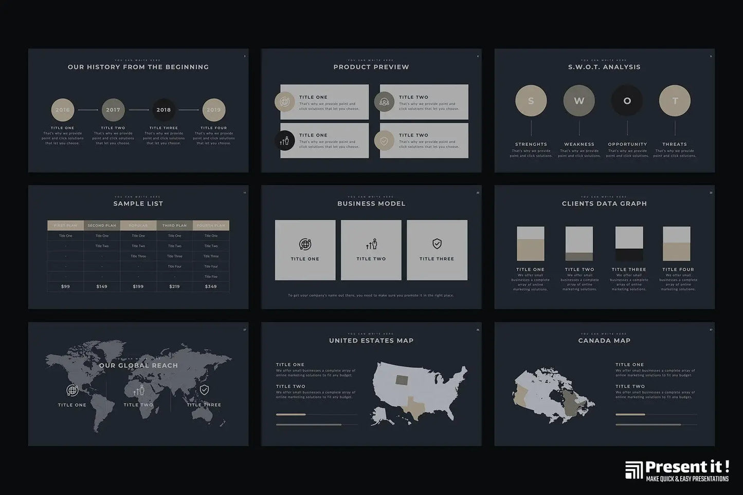 Boneti Minimalist PowerPoint Template