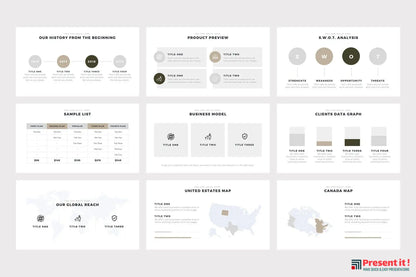 Brown Minimal PowerPoint Template