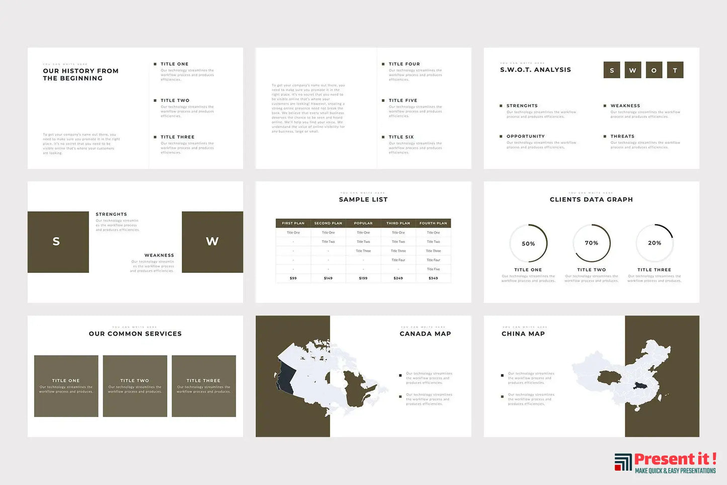 Boneti Minimalist Google Slides