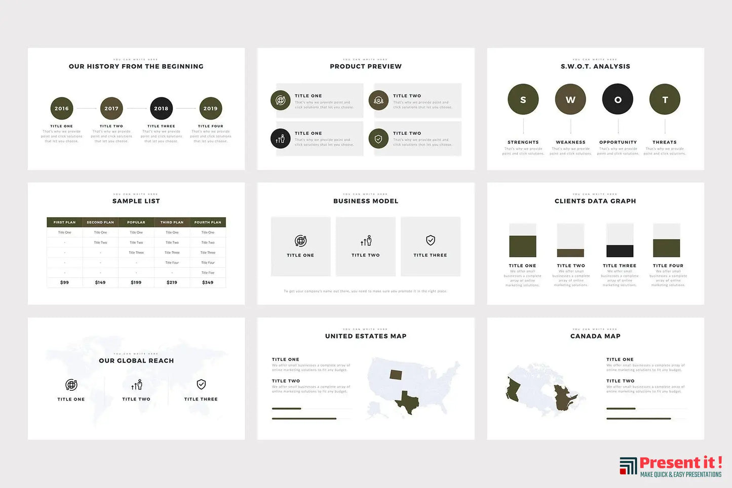 Brown Minimal PowerPoint Template