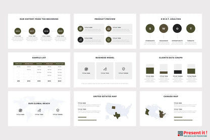 Brown Minimal PowerPoint Template