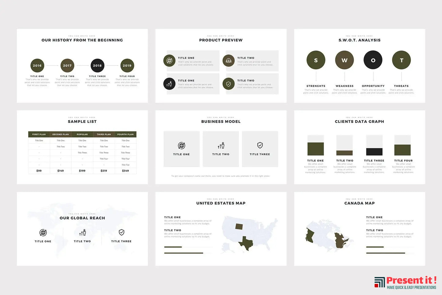 Boneti Minimalist PowerPoint Template