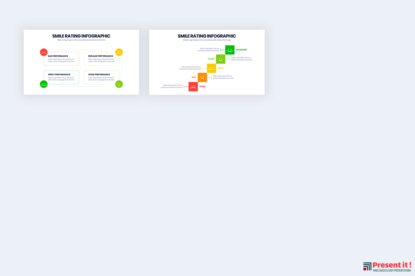 Smile Rating Infographic Templates