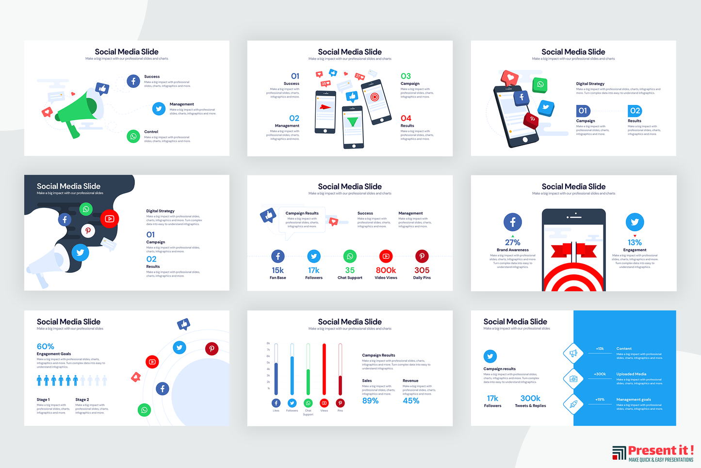 Social Media Infographic Templates