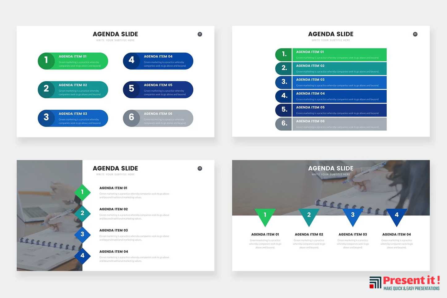 Agenda or List Infographics