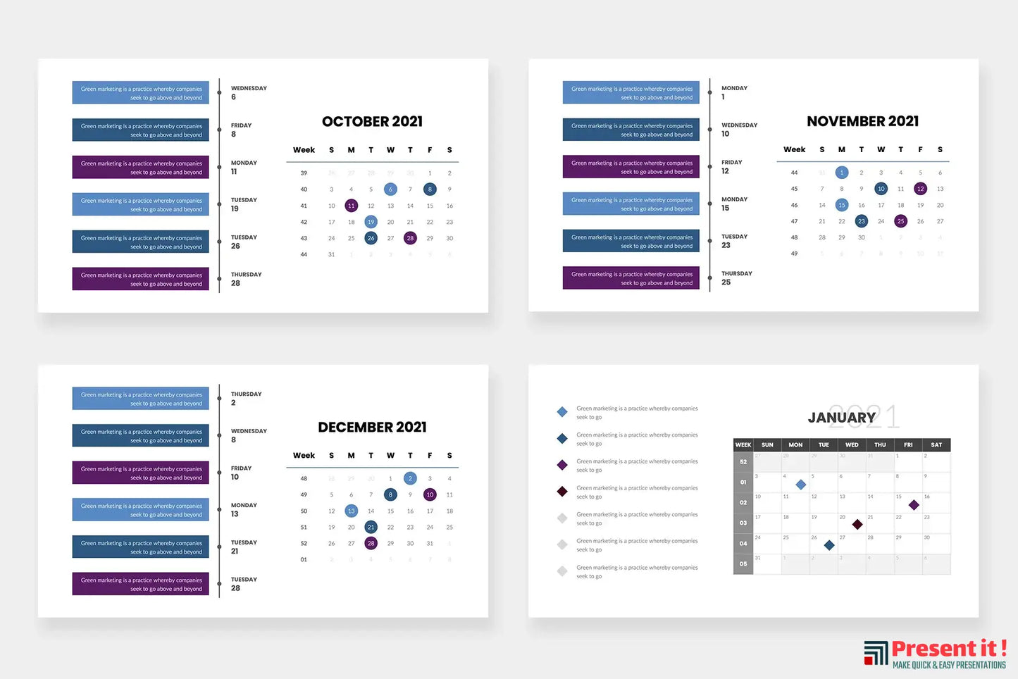 Calendar 2021 Slides