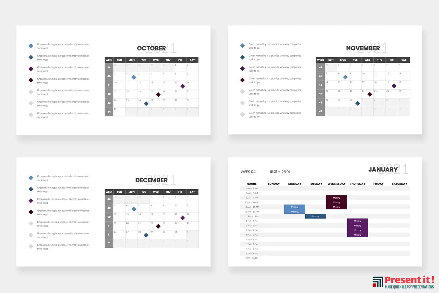 Calendar 2021 Slides