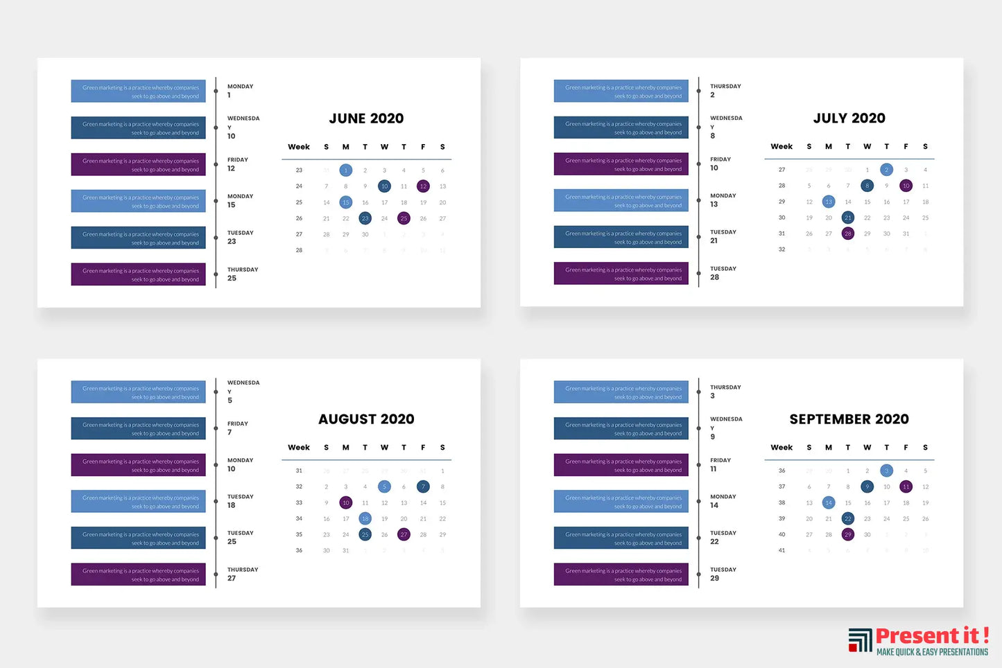 Calendar 2020 Slides