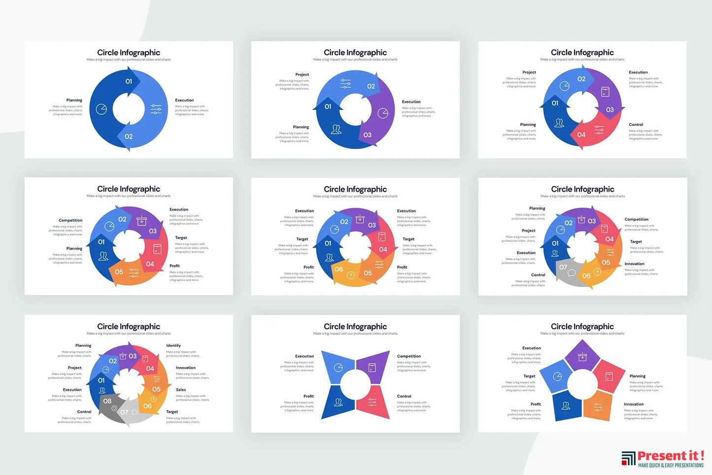 Circle Infographics for CANVA