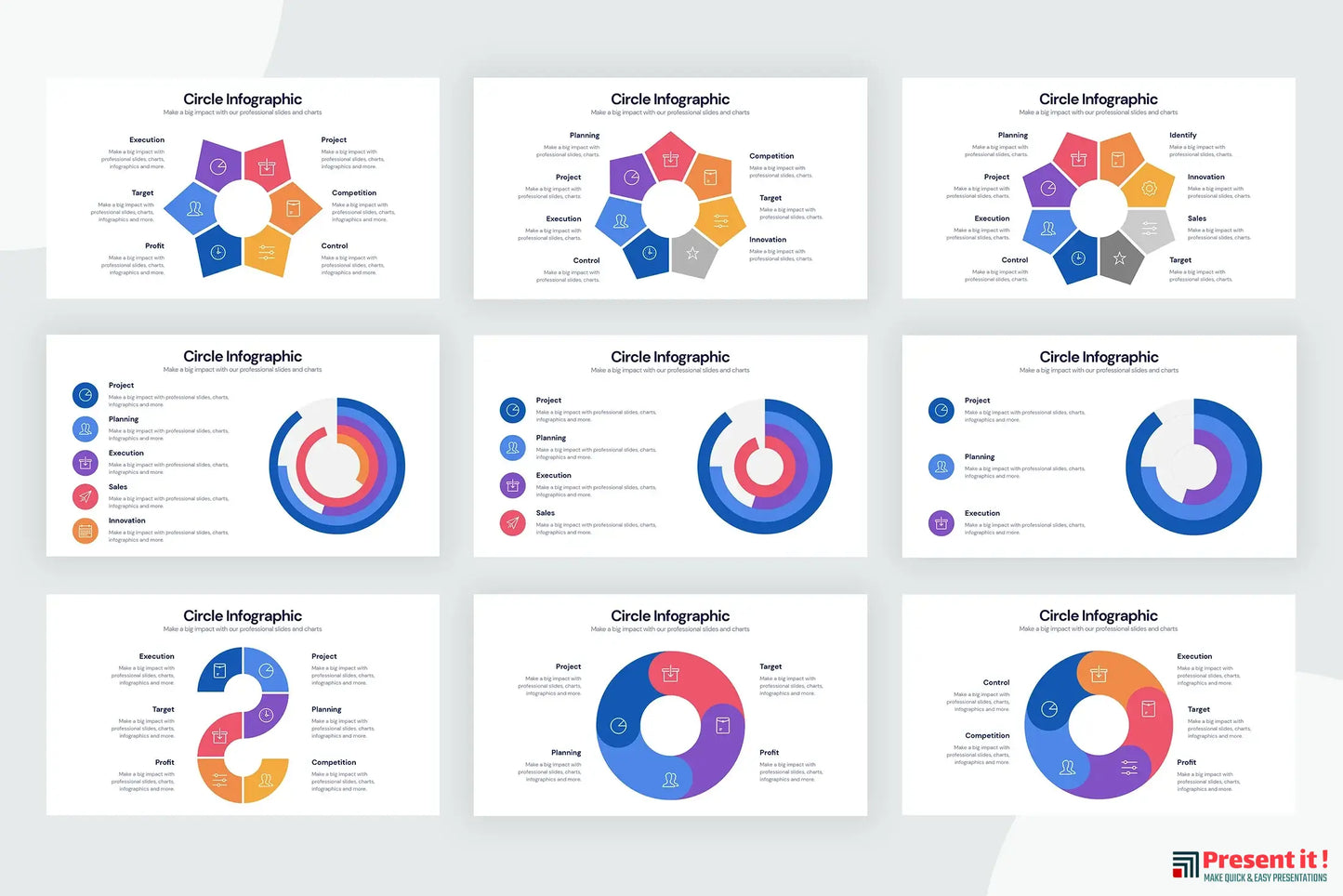 Circle Infographics for CANVA