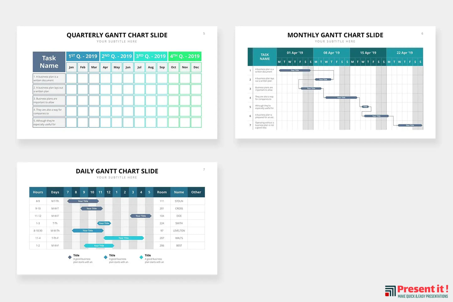 Gantt Infographics