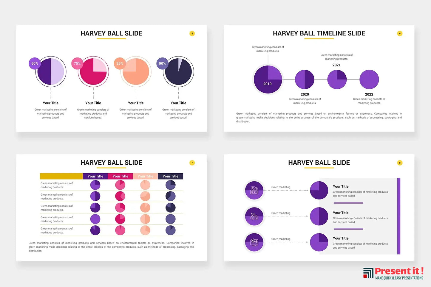 Harvey Ball Infographics