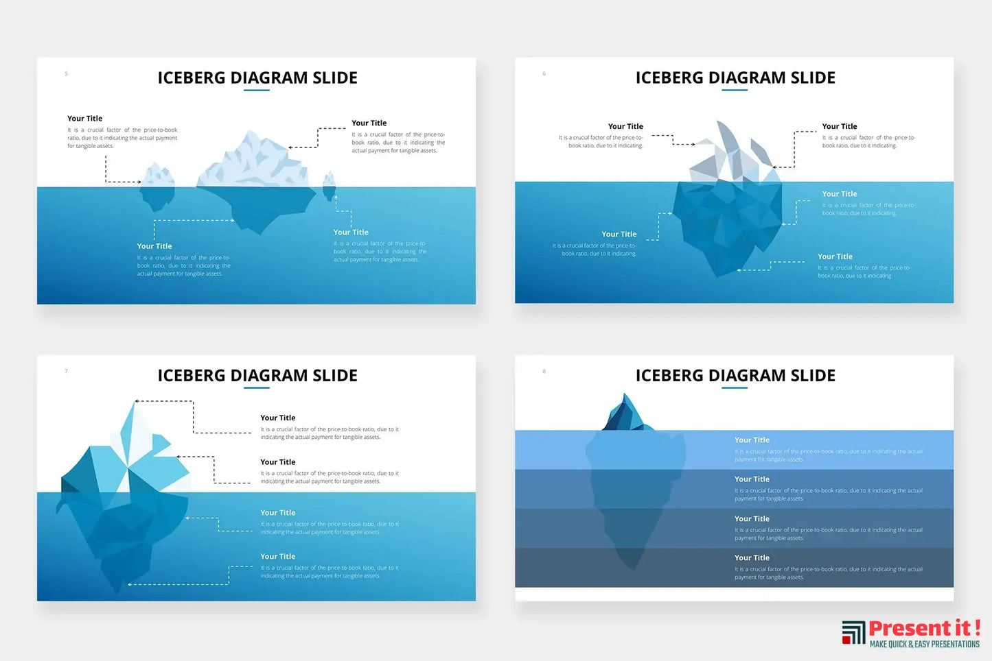 Iceberg Diagram Infographics