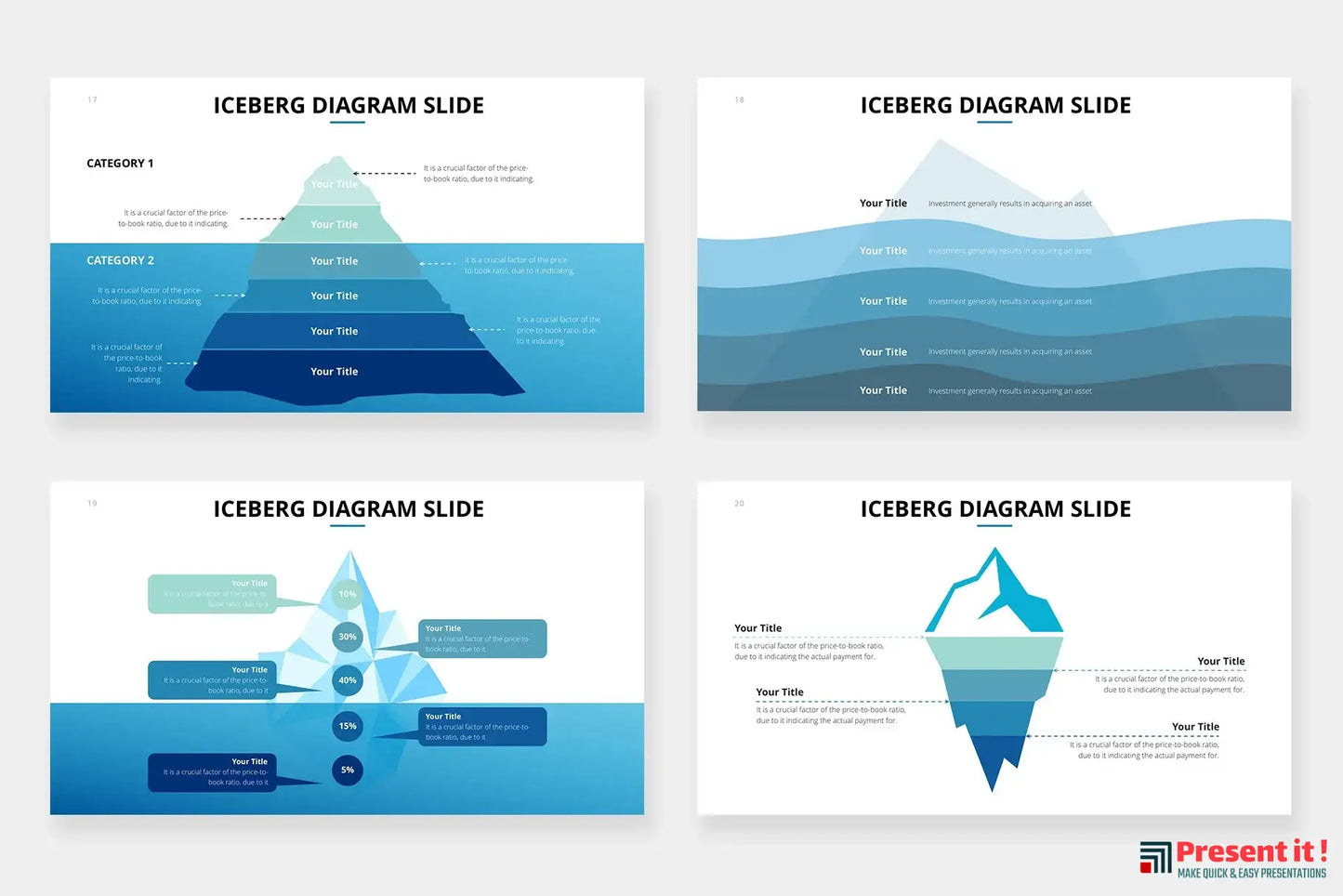 Iceberg Diagram Infographics