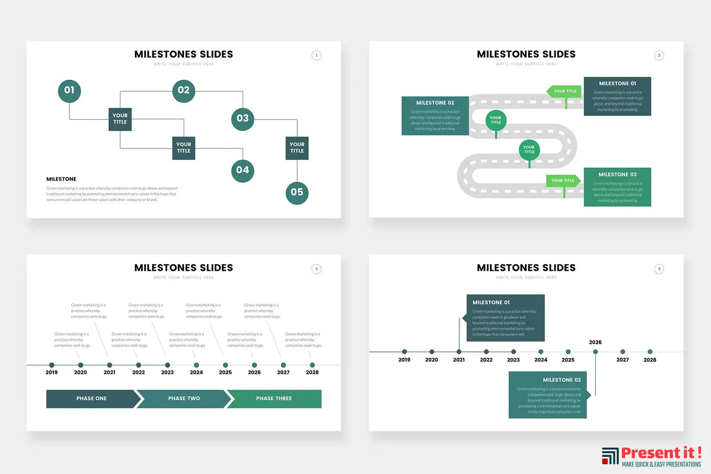 Milestones Infographics