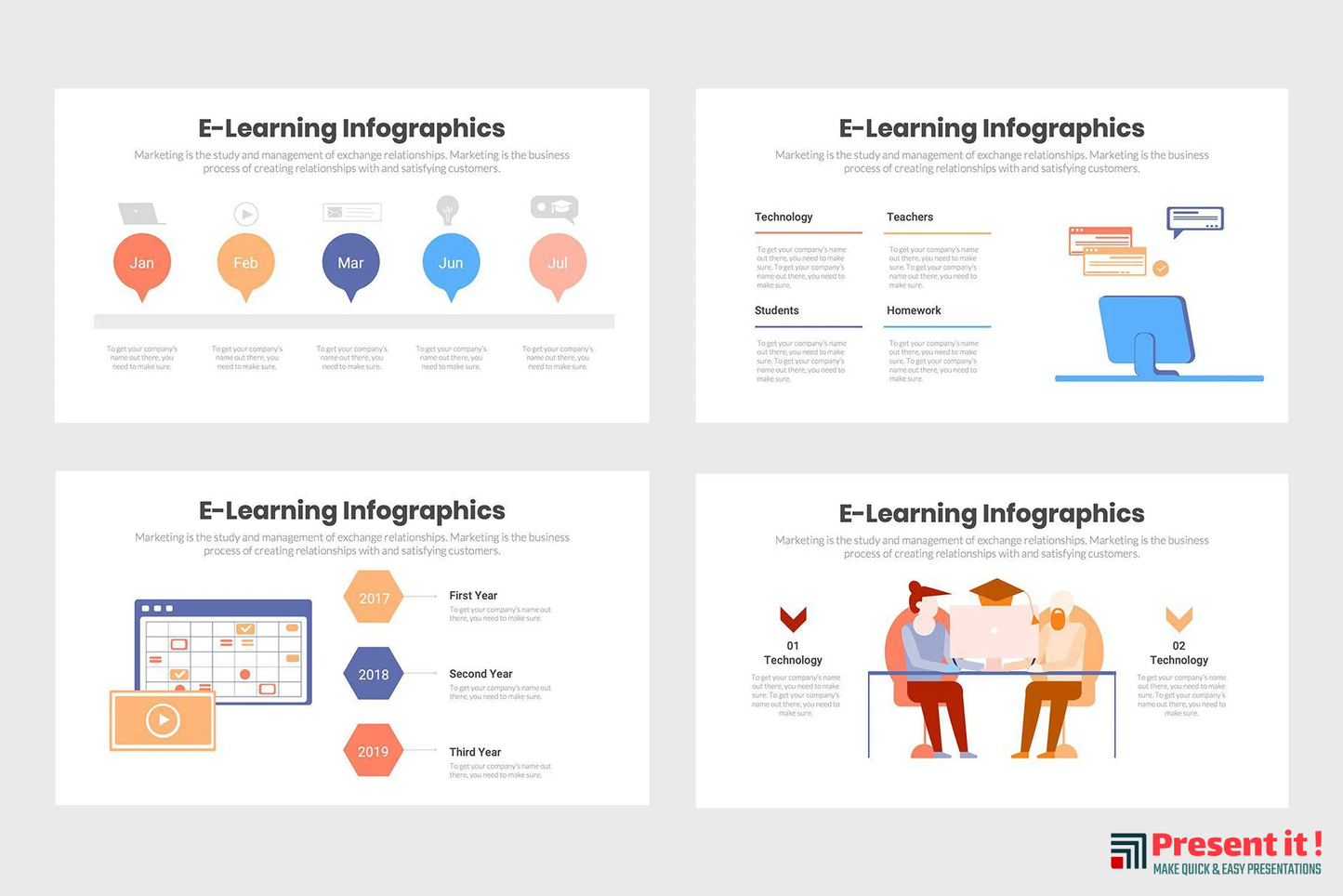 eLearning Infographics Template