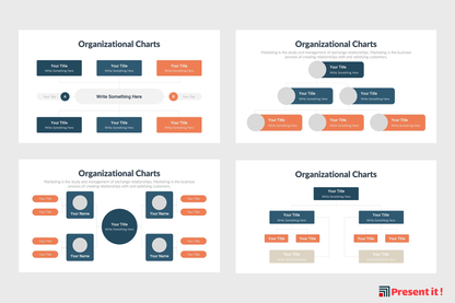 Organizational Charts Infographics Template