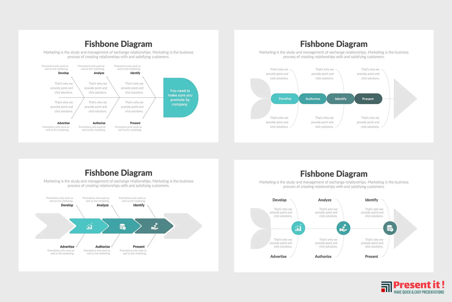 Fishbone Infographics Template