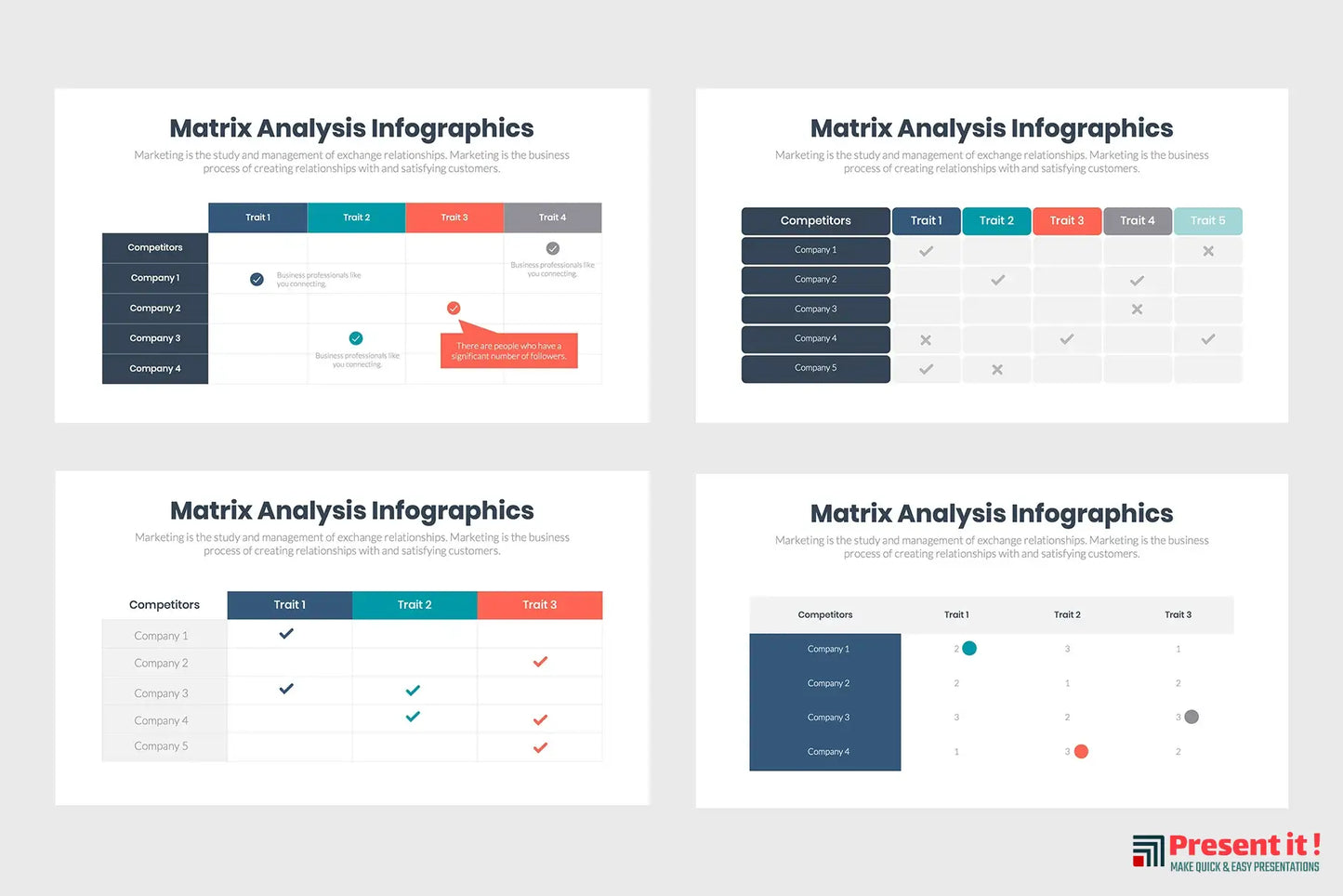 Matrix Analysis Infographics