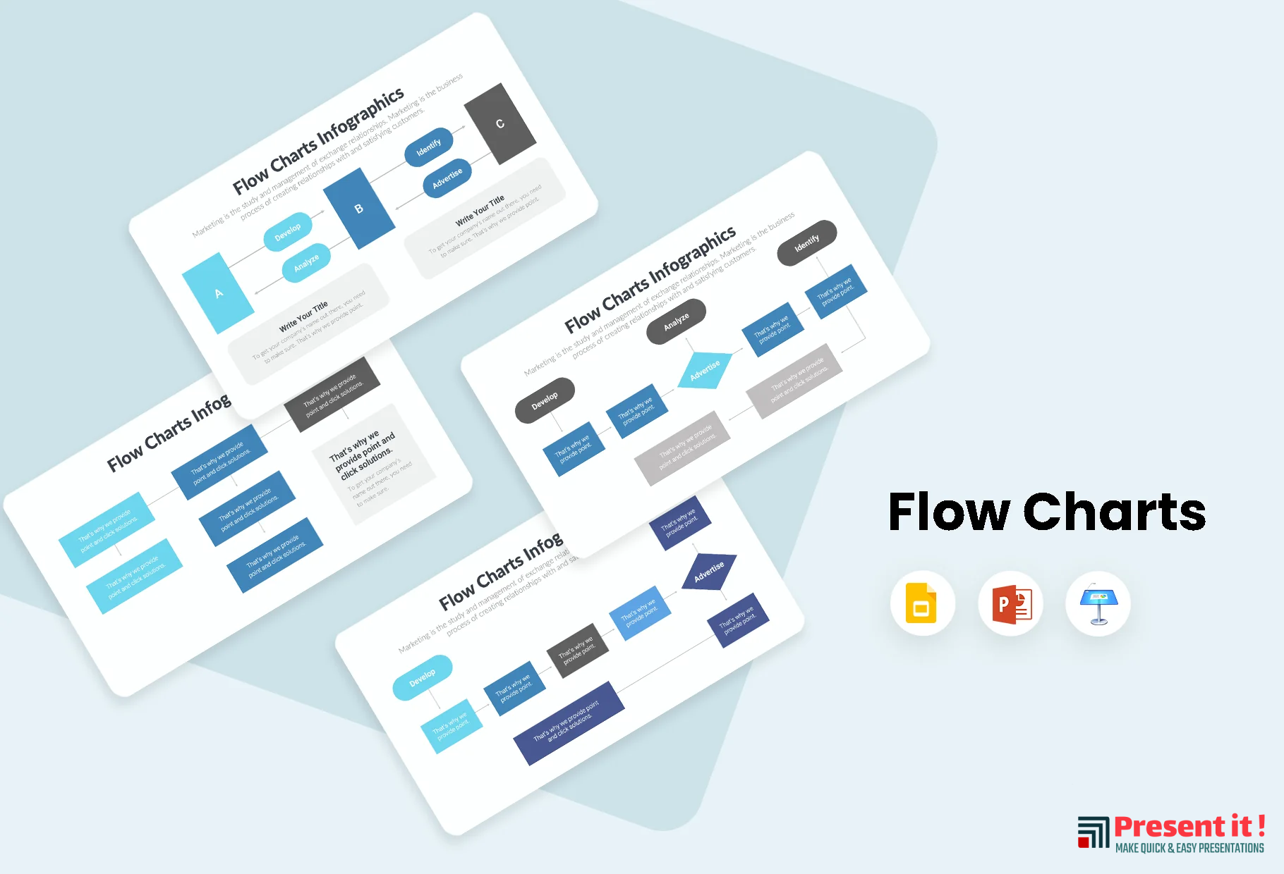 Flow Charts Infographics