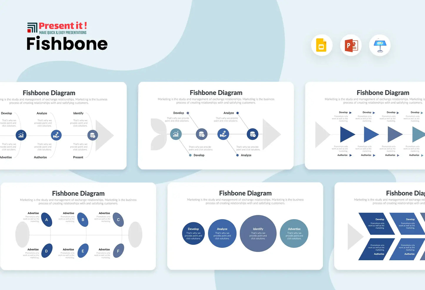 Fishbone Infographics Template