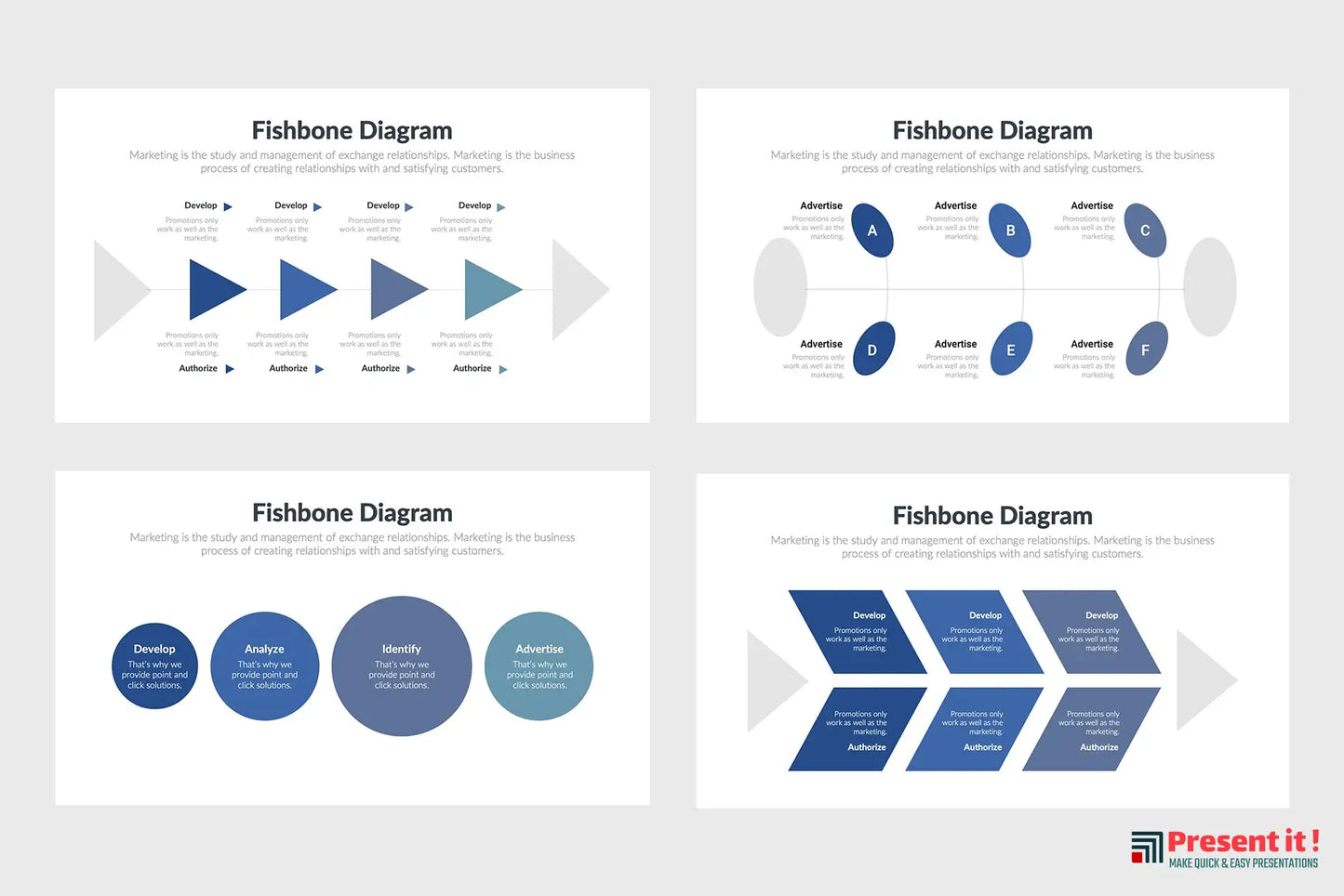 Fishbone Infographics Template