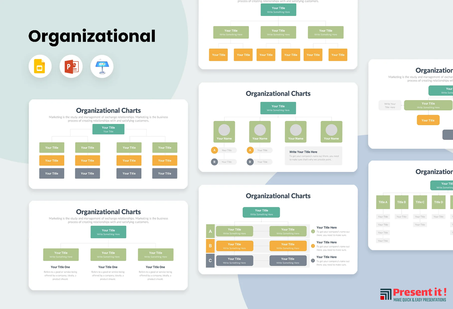 Organizational Charts Infographics Template