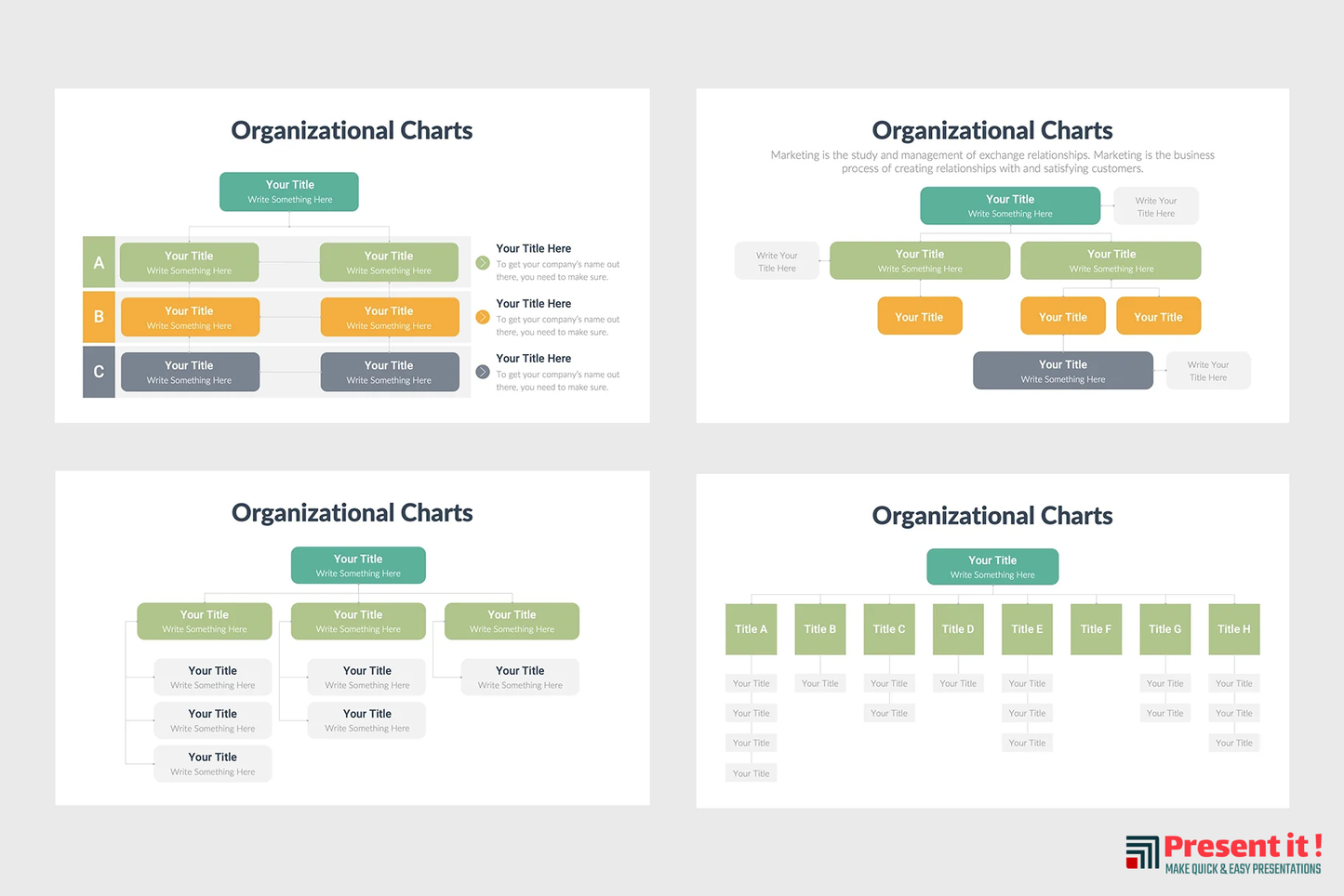 Organizational Charts Infographics Template