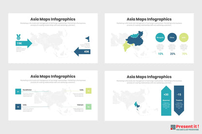 Asia Maps Infographics