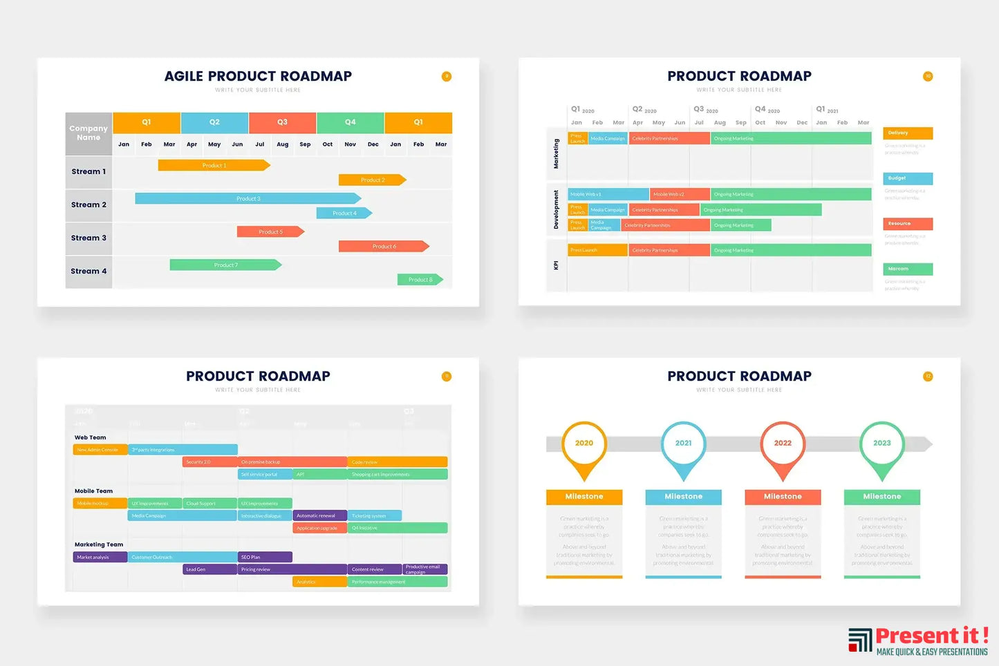 Product Roadmap Infographics