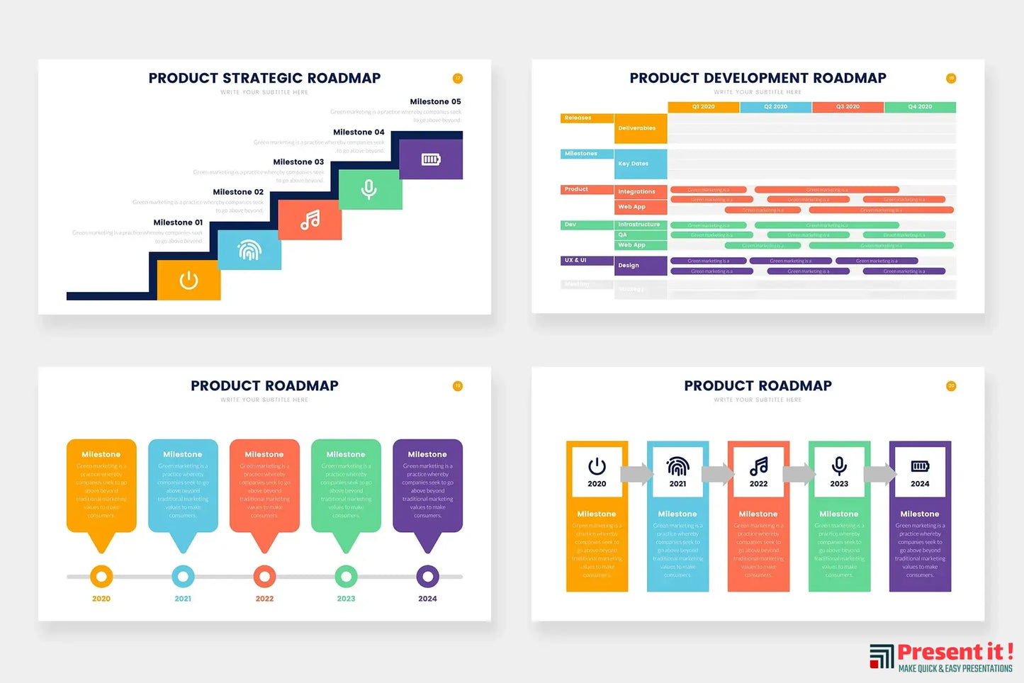 Product Roadmap Infographics