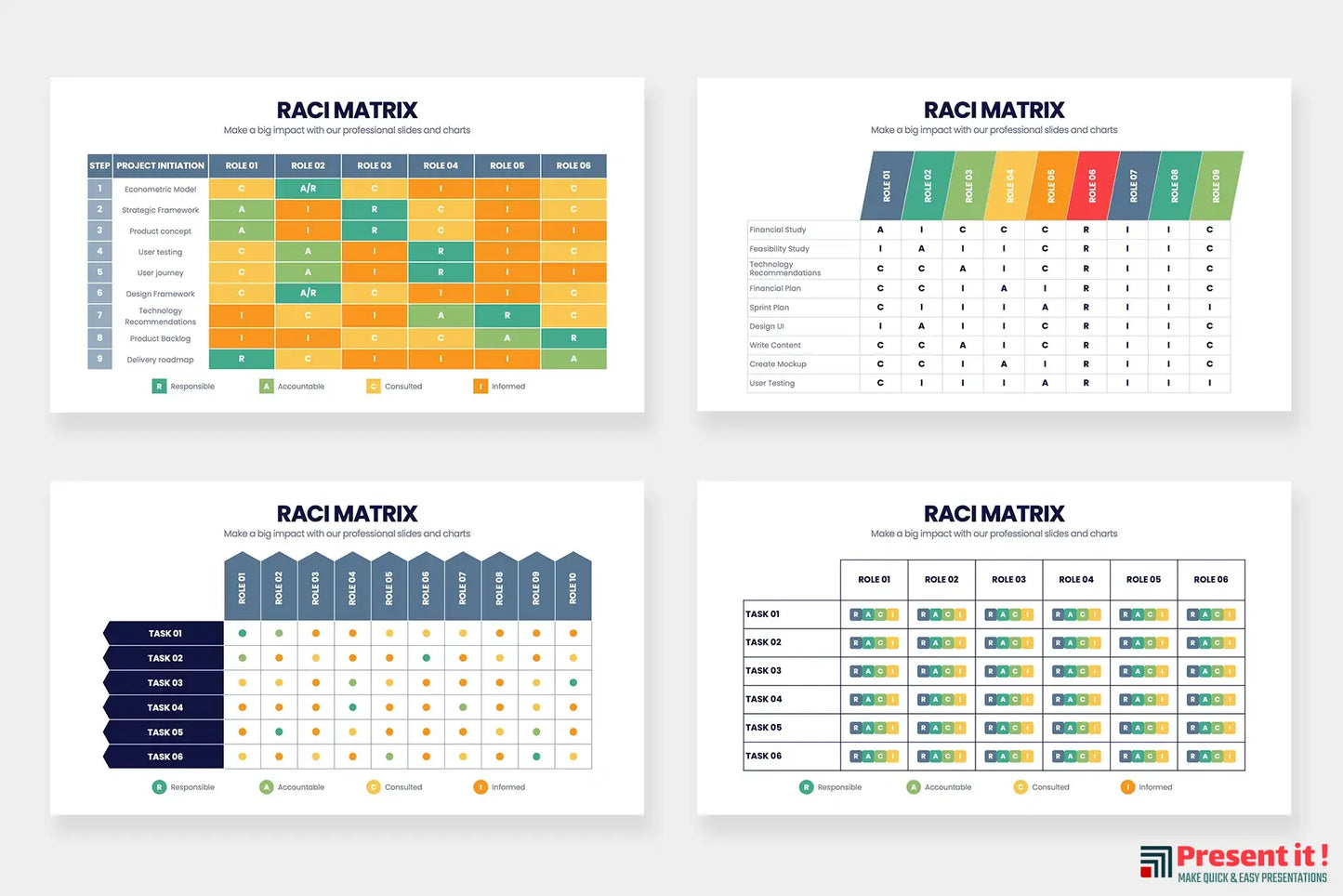 RACI Matrix Powerpoint Template