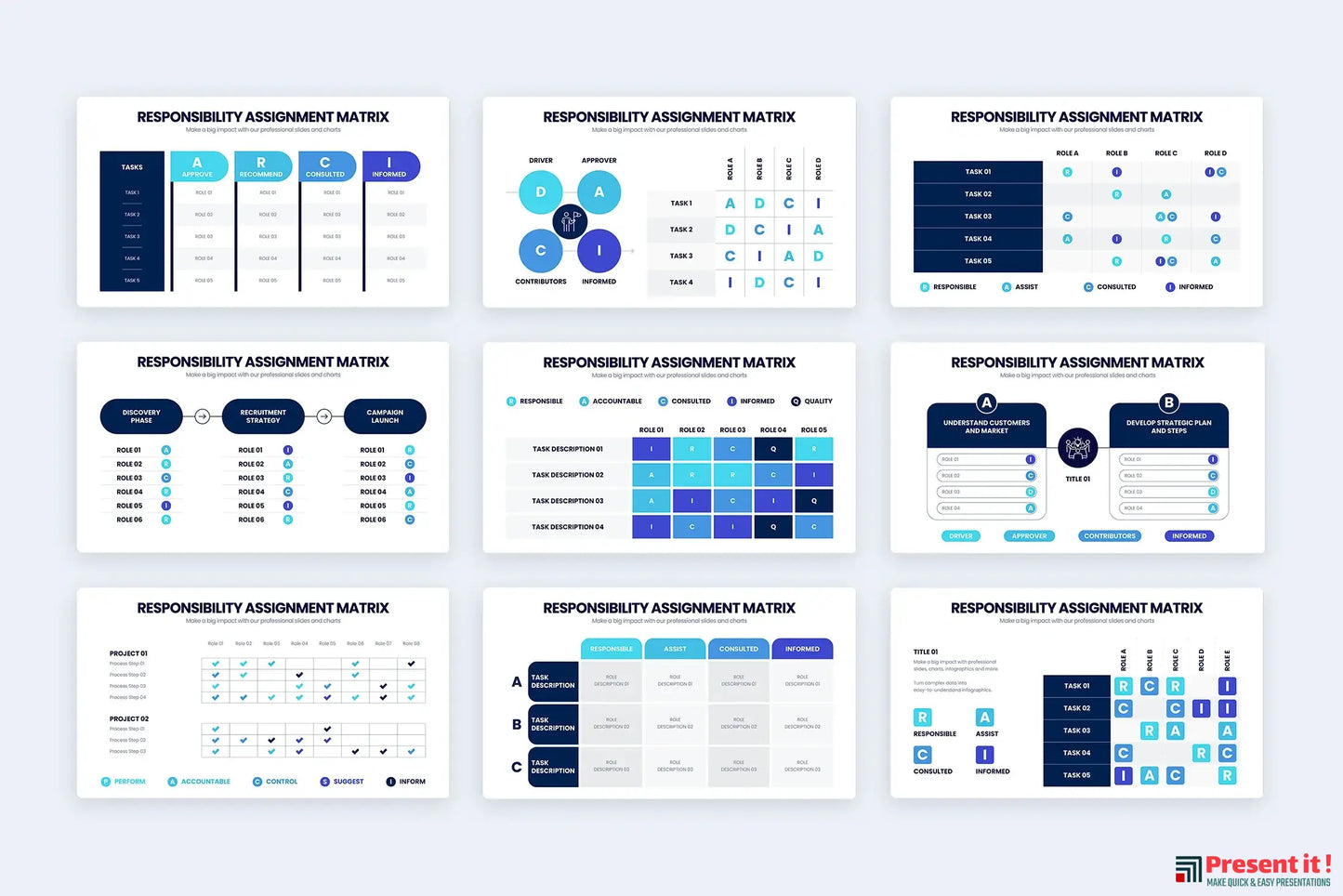 Responsibility Assignment Matrix Infographics