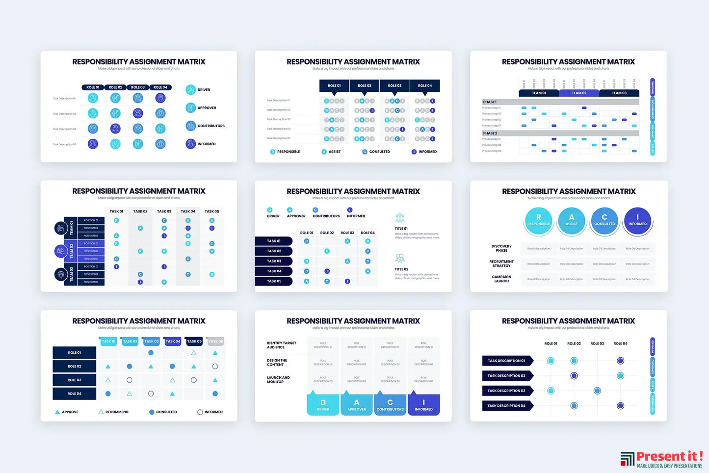 Responsibility Assignment Matrix Infographics