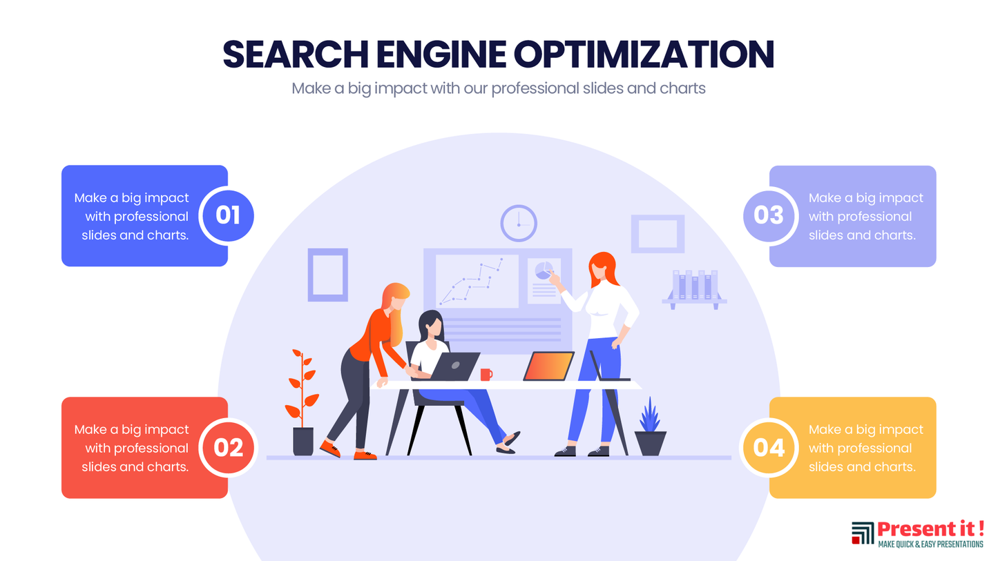 SEO Infographics for PowerPoint, Keynote, Google Slides and Illustrator