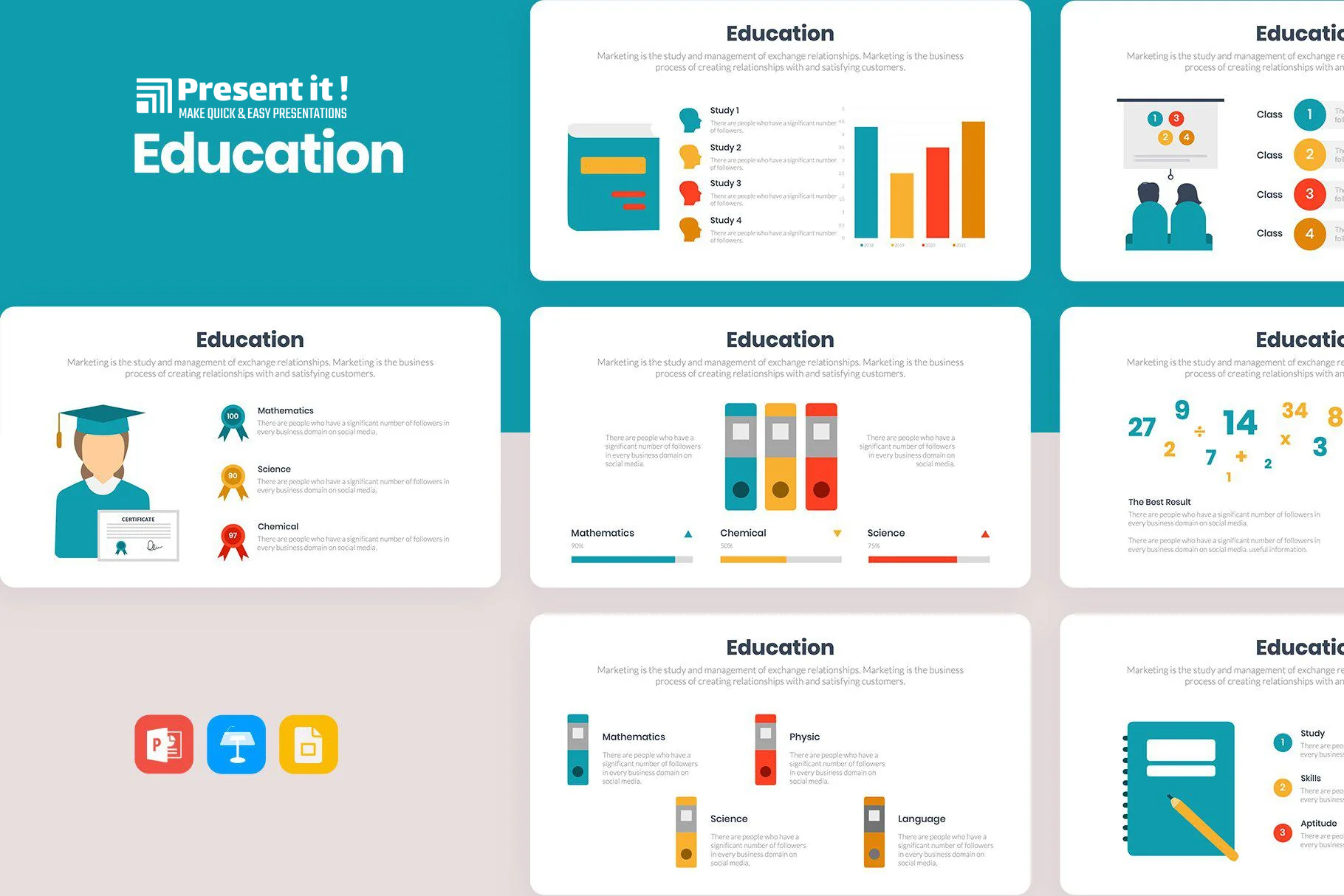 Education Diagrams Template