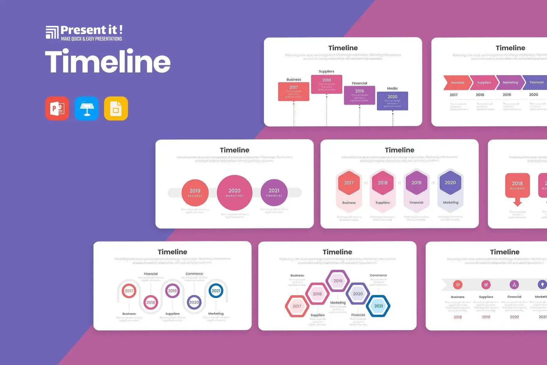 Timeline Infographics Template