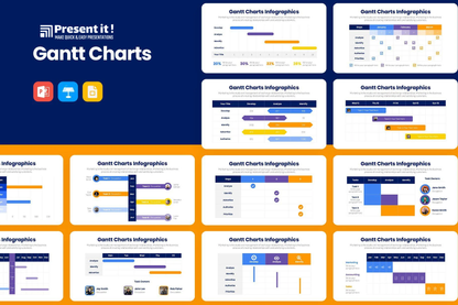 Gantt Charts Infographics