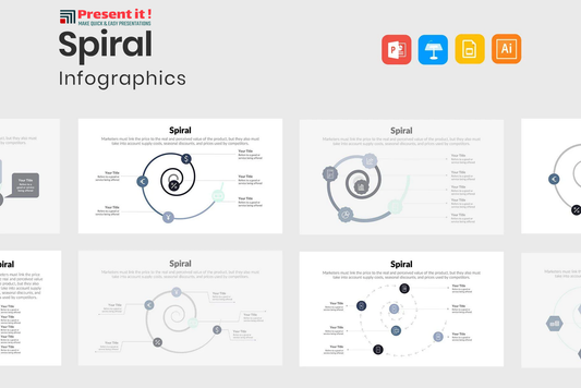 Spiral Infographics Template