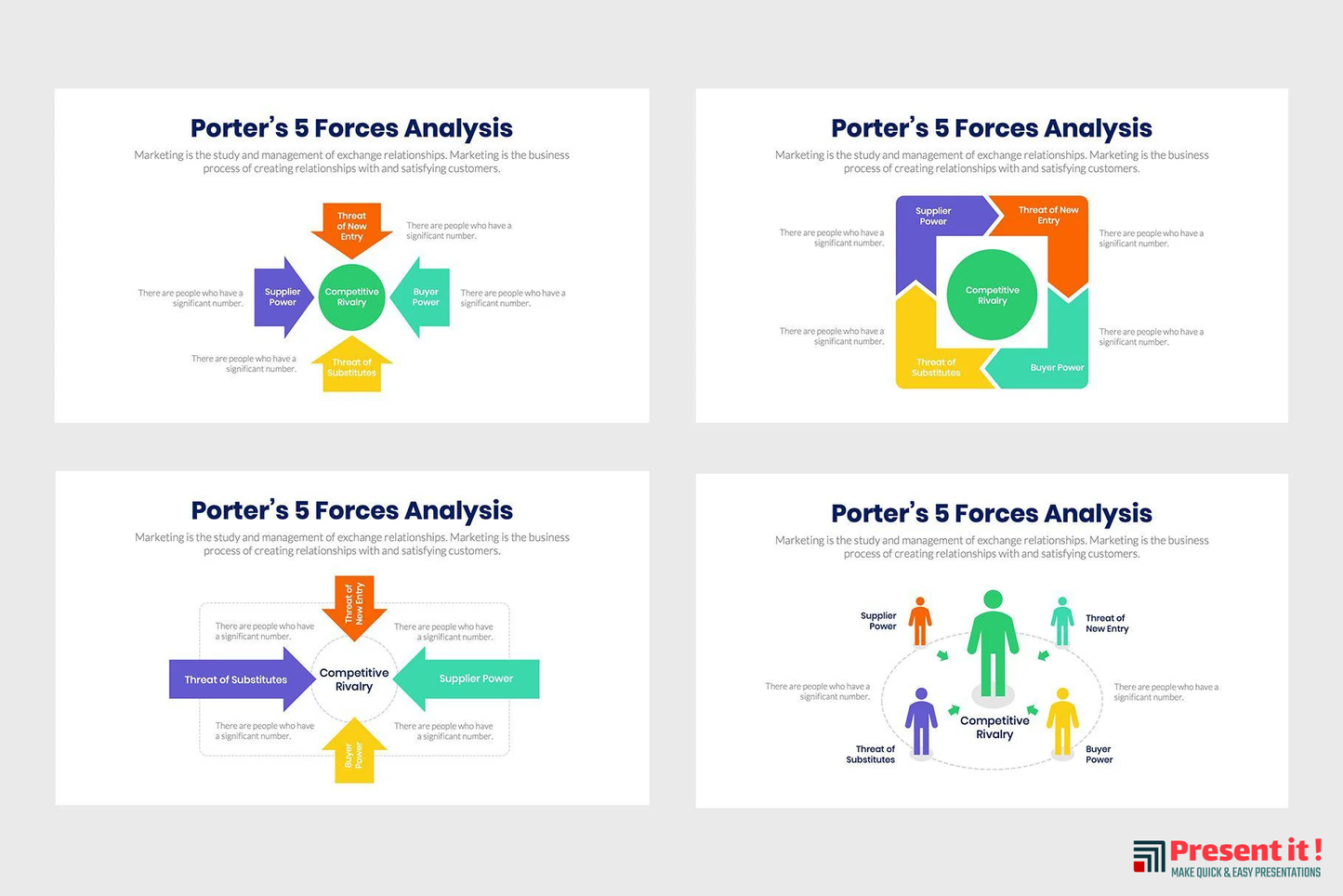 Porter 5 Forces Infographics