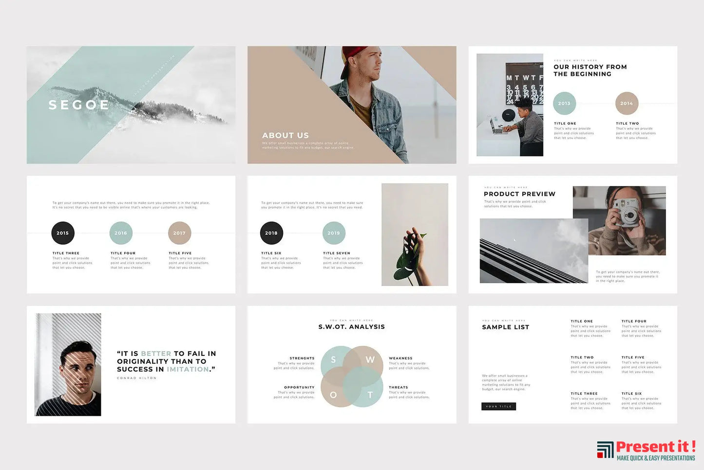 Segoe Keynote Template