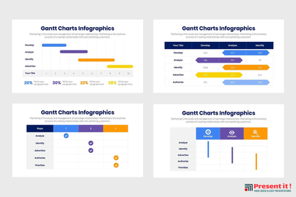 Gantt Charts Infographics