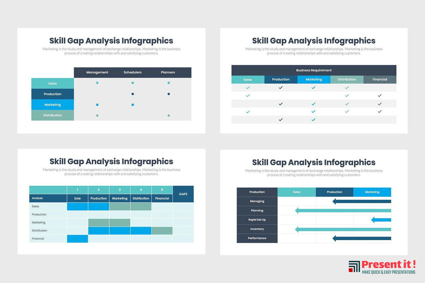 Skill Gap Analysis Infographics