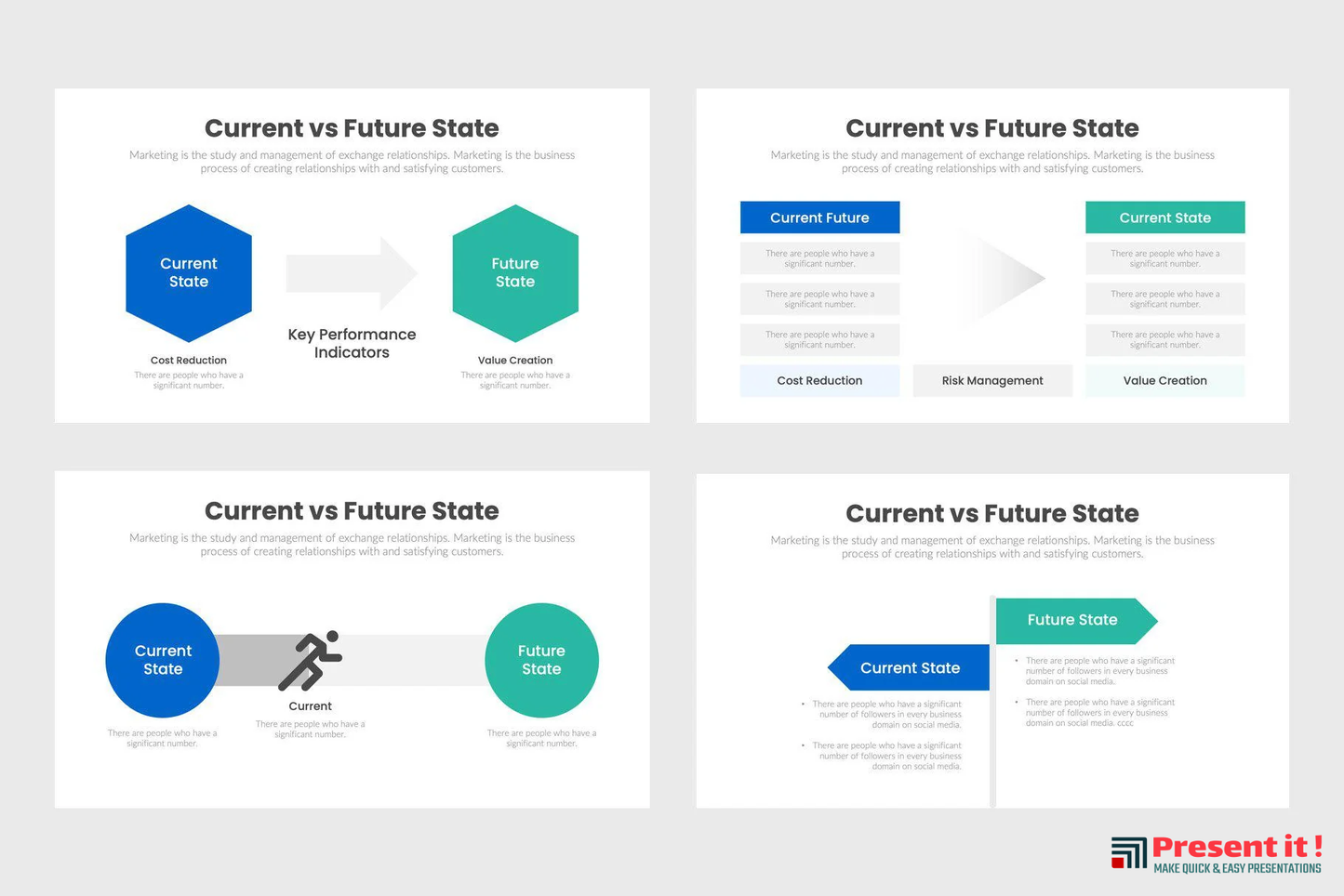 Current VS Future State Infographics Template