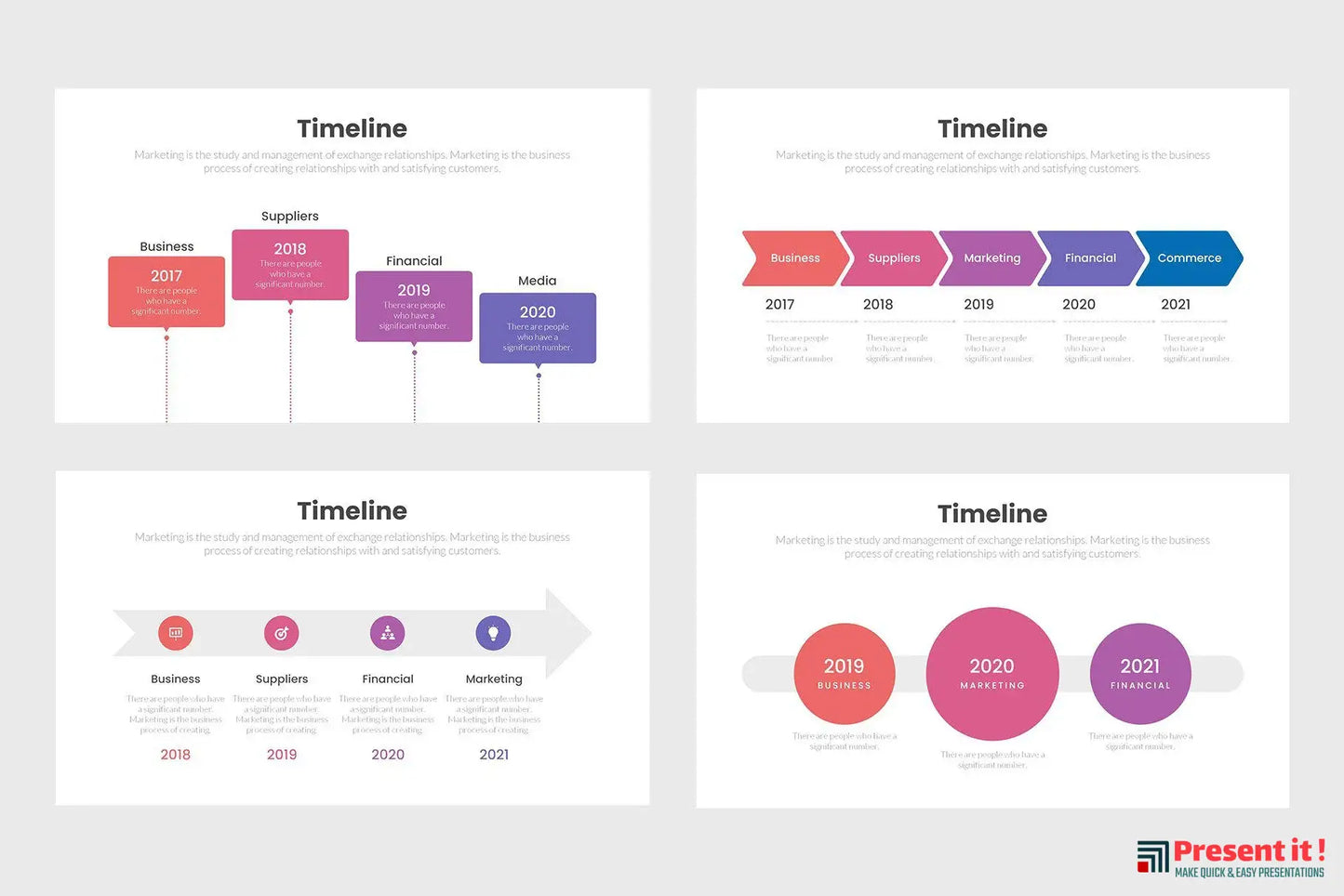 Timeline Infographics Template